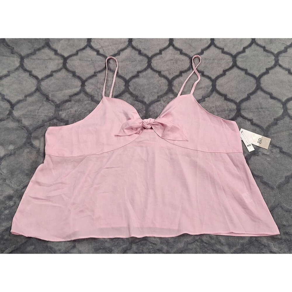NEW BP Light Pink Spaghetti Strap Top With Bow Accent/Sz. 2X